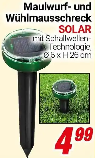 CENTERSHOP Maulwurf- und Wühlmausschreck SOLAR Angebot