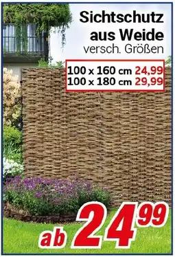 CENTERSHOP Sichtschutz aus Weide Angebot
