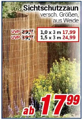 CENTERSHOP Sichtschutzzaun Angebot