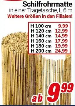 CENTERSHOP Schilfrohrmatte Angebot