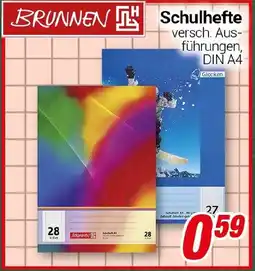 CENTERSHOP BRUNNEN Schulhefte Angebot