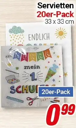 CENTERSHOP Servietten Angebot