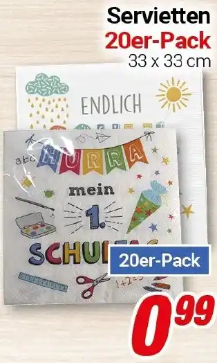 CENTERSHOP Servietten Angebot
