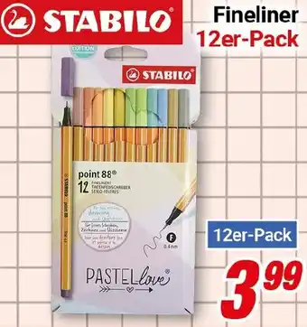 CENTERSHOP STABILO Fineliner Angebot