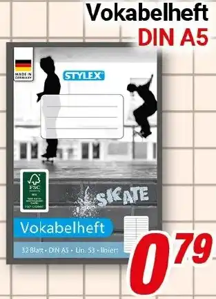 CENTERSHOP STYLEX Vokabelheft DIN A5 Angebot