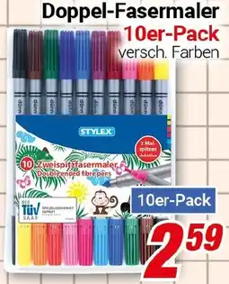 CENTERSHOP STYLEX Doppel-Fasermaler Angebot