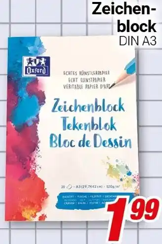 CENTERSHOP Oxford Zeichenblock DIN A3 Angebot
