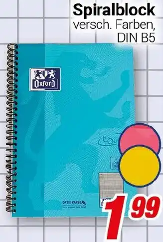 CENTERSHOP Oxford Spiralblock Angebot