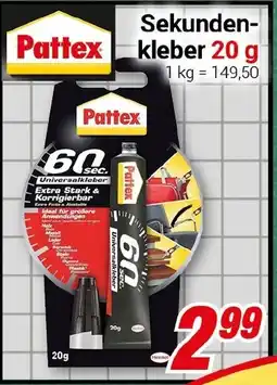 CENTERSHOP Pattex Sekundenkleber Angebot