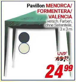 CENTERSHOP Pavillon MENORCA/ FORMENTERA/ VALENCIA Angebot
