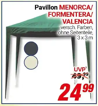 CENTERSHOP Pavillon MENORCA/ FORMENTERA/ VALENCIA Angebot