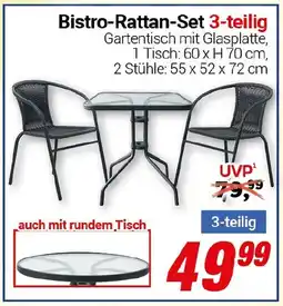 CENTERSHOP Bistro-Rattan-Set Angebot