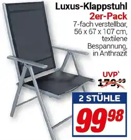 CENTERSHOP Luxus-Klappstuhl Angebot