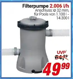 CENTERSHOP Filterpumpe 2.006 l/h Angebot
