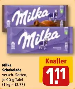 REWE Milka Schokolade Angebot