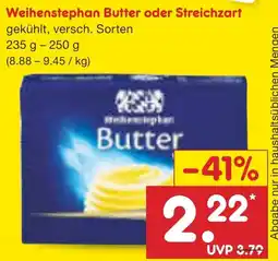 Netto Marken-Discount Weihenstephan Butter oder Streichzart Angebot