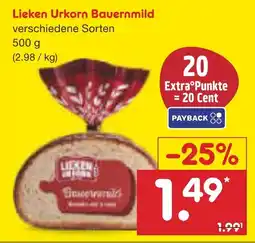 Netto Marken-Discount Lieken Urkorn Bauernmild Angebot