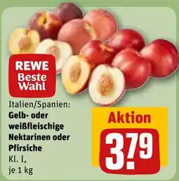REWE Gelb- oder weißfleischige Nektarinen oder Pfirsiche Angebot