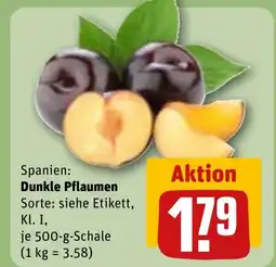 REWE Dunkle Pflaumen Angebot