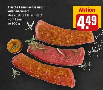 REWE Frische Lammlachse natur oder mariniert Angebot