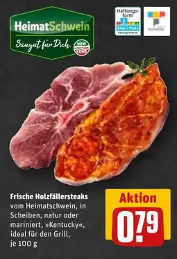 REWE Frische Holzfällersteaks Angebot