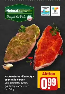 REWE Nackensteaks >>Kentucky<< oder >>Alio Verde<< Angebot
