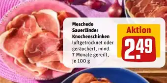 REWE Meschede Sauerländer Knochenschinken Angebot