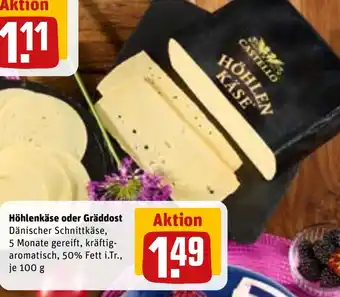REWE Höhlenkäse oder Gräddost Angebot