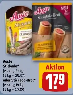 REWE Aoste Stickado oder Stickado-Brot Angebot