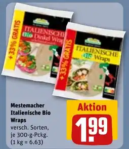 REWE Mestemacher Italienische Bio Wraps Angebot