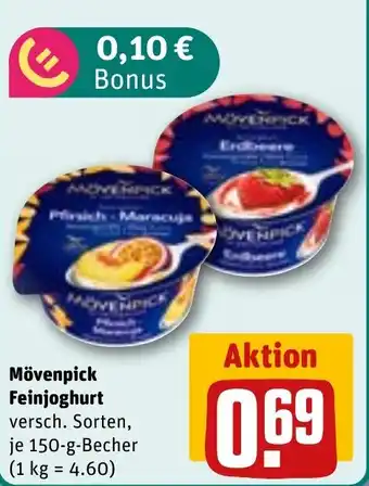 REWE Mövenpick Feinjoghurt Angebot