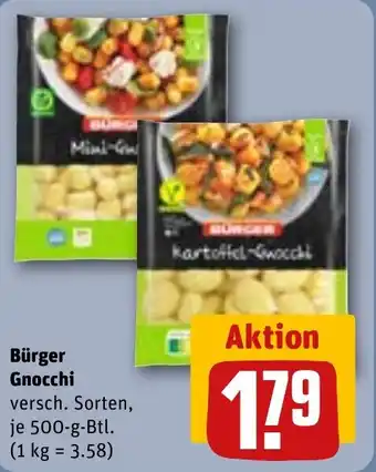 REWE Bürger Gnocchi Angebot