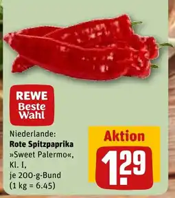 REWE Rote Spitzpaprika >>Sweet Palermo<< Angebot