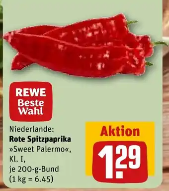 REWE Rote Spitzpaprika >>Sweet Palermo<< Angebot