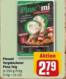 REWE Pinsami Vorgebackener Pinsa Teig Angebot