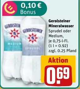 REWE Gerolsteiner Mineralwasser Angebot