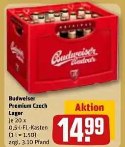 REWE Budweiser Premium Czech Lager Angebot