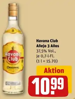 REWE Havana Club Añejo 3 Años 37,5% Vol., Angebot