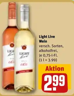 REWE Light Live Wein Angebot