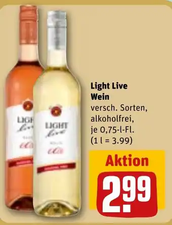 REWE Light Live Wein Angebot