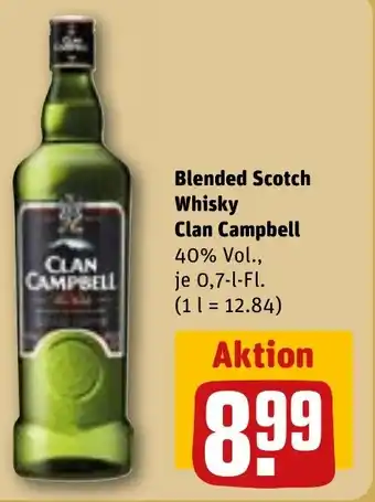 REWE Blended Scotch Whisky Clan Campbell 40% Vol. Angebot