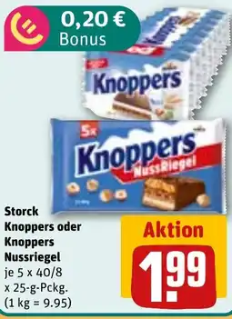 REWE Storck Knoppers oder Knoppers Nussriegel Angebot