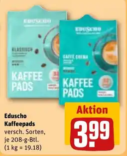 REWE Eduscho Kaffeepads Angebot