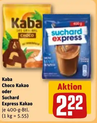 REWE Kaba Choco Kakao Suchard Express Kakao Angebot