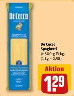 REWE De Cecco Spaghetti Angebot