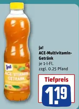 REWE ja! ACE-Multivitamin- Getränk Angebot