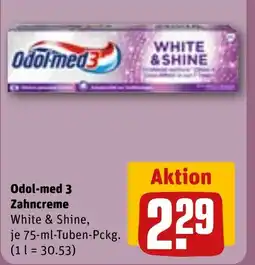 REWE Odol-med 3 Zahncreme White & Shine Angebot