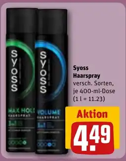 REWE Syoss Haarspray Angebot