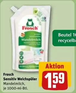REWE Frosch Sensitiv Weichspüler Angebot