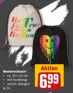 REWE Beutelrucksack ca. 35 x 45 cm Angebot